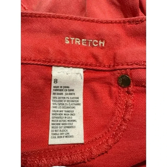 American Eagle Outfitters Size 8 Pink‎ High Waist Stretch Cut Off Shorts - Picture 4 of 5